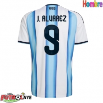 Camiseta Argentina Julian Alvarez #9 Primera Equipación Mundial 2026 manga corta